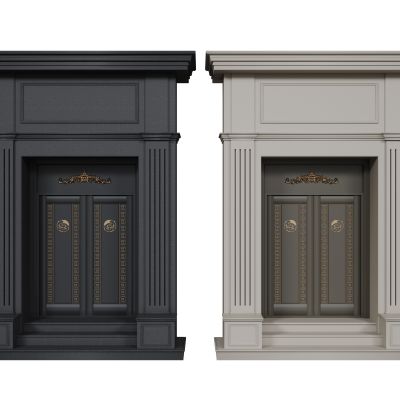 欧式门拱 雕花门楣 欧式大门