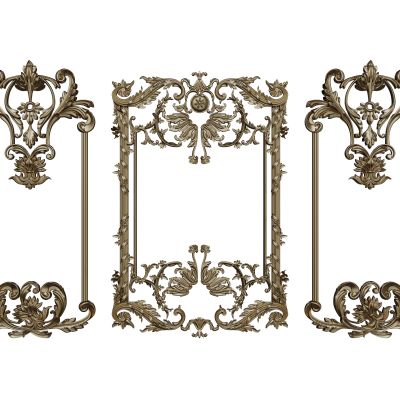 法式线条 雕花线条 构件线条 石膏线