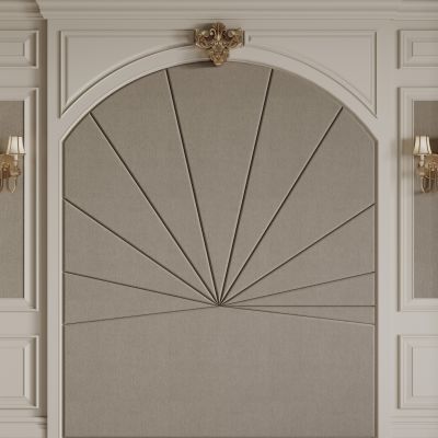 法式床头背景墙