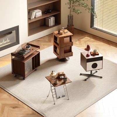 现代中古边几 方形边几 中古风边几 实木边几