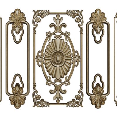 法式线条 雕花线条 构件线条 石膏线