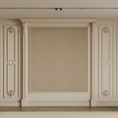 法式背景墙  构件线条 石膏线 雕花线条