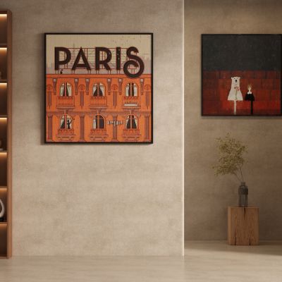 中古风侘寂风装饰画挂画