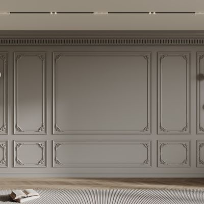 法式背景墙  构件线条 石膏线 雕花线条