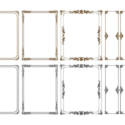 法式线条 雕花线条 构件线条 石膏线