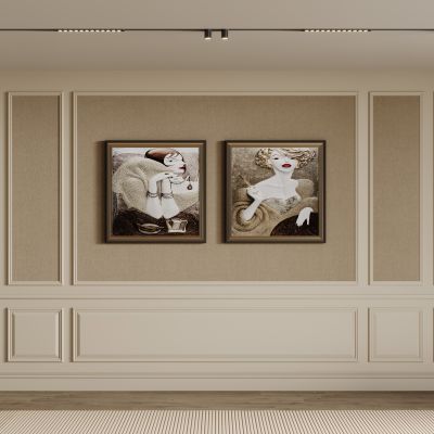 法式背景墙  构件线条 石膏线 雕花线条