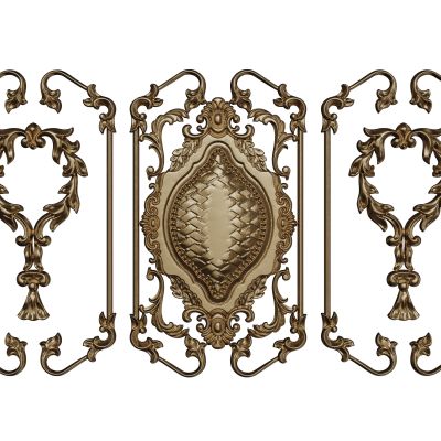 法式线条 雕花线条 构件线条 石膏线