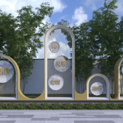 新中式宣传栏 展示栏