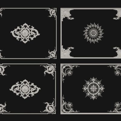 法式线条 雕花线条 构件线条 石膏线