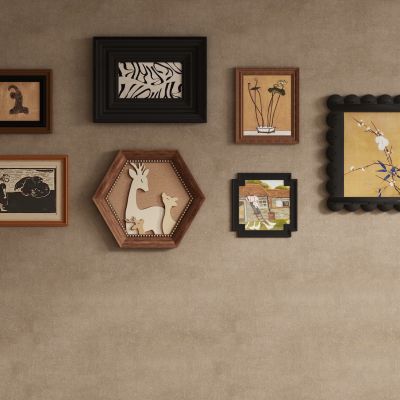 中古风照片墙挂画