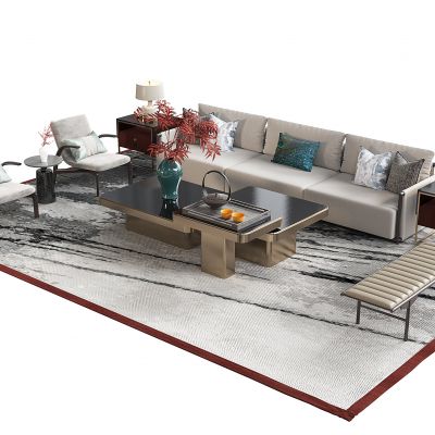 新中式沙发组合