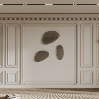 法式背景墙  构件线条 石膏线 雕花线条