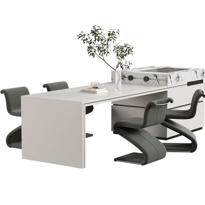 现代中岛餐桌椅