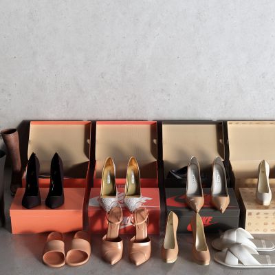 现代高跟鞋 拖鞋 包装盒