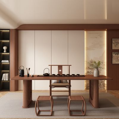 新中式茶室 茶桌椅