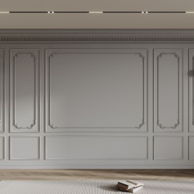 法式背景墙  构件线条 石膏线 雕花线条