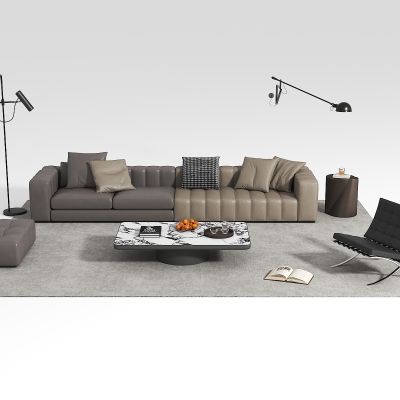 现代沙发茶几组合