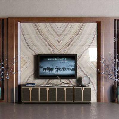 中式电视背景墙