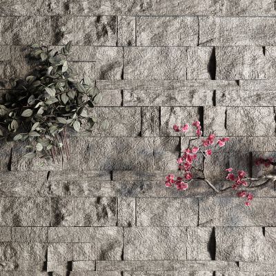 中式石材背景墙