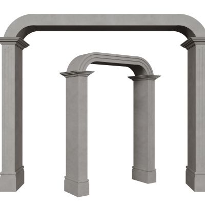 欧式门拱 雕花门楣 欧式大门