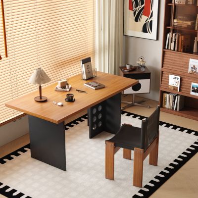 现代中古风书桌椅  成品书桌