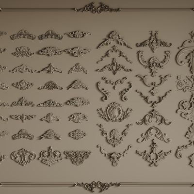 欧式雕花 雕花角花 雕花角花组合