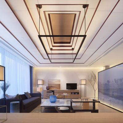 现代客厅  沙发组合  柜子电视机 新中式风格客厅 新中式客厅