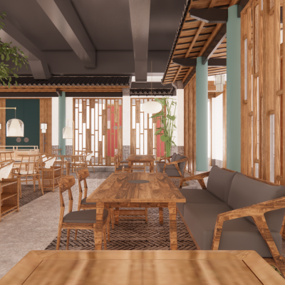 中式餐椅  中式火锅店  实木桌椅  中式餐饮  餐饮店