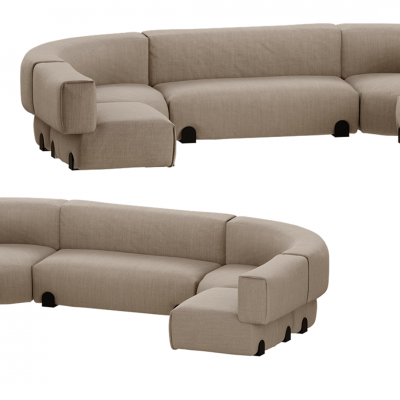 弧形沙发 异形沙发 卡座沙发 客厅沙发 布艺沙发