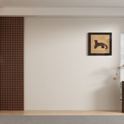 中古风侘寂风客厅 餐厅 茶室背景墙