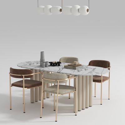 法式餐桌椅组合