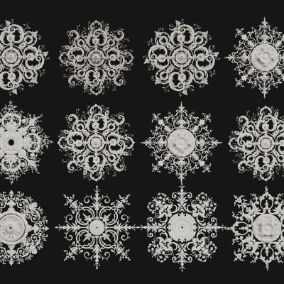 法式灯盘 雕花灯盘