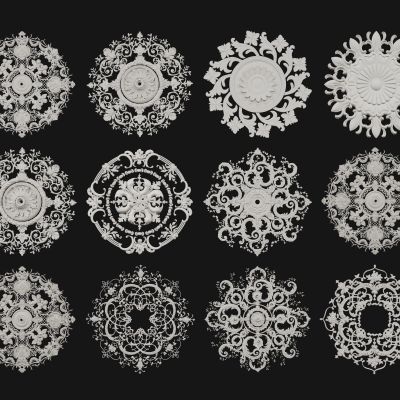 法式灯盘 雕花灯盘