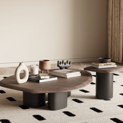 现代中古风茶几