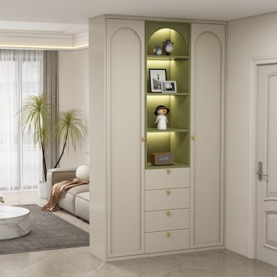 现代奶油风玄关柜 鞋柜