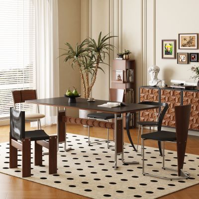 现代中古风餐桌椅 中古风餐边柜