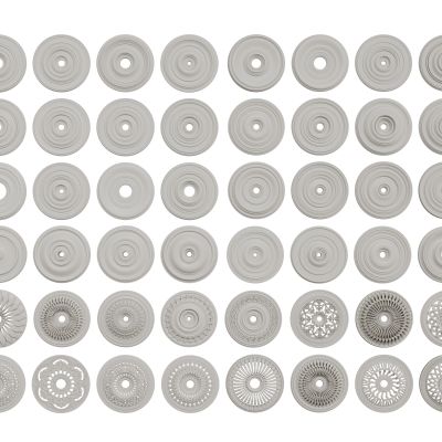 灯盘 圆形灯盘 灯盘组合3D模型