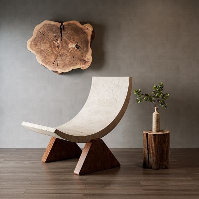 侘寂风单椅3D模型