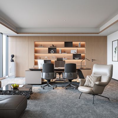 现代办公室3D模型