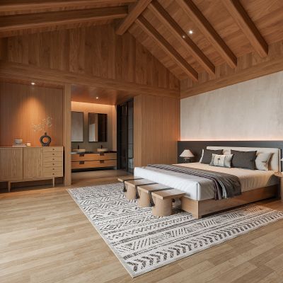 现代客房3D模型