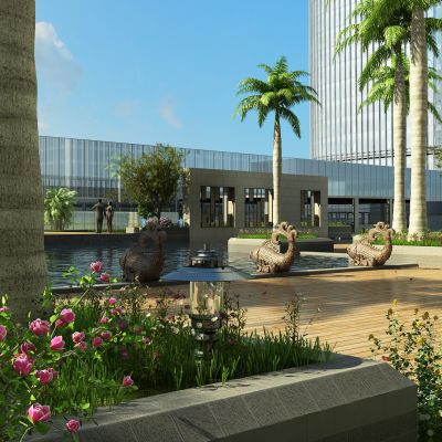 现代屋顶园林景观