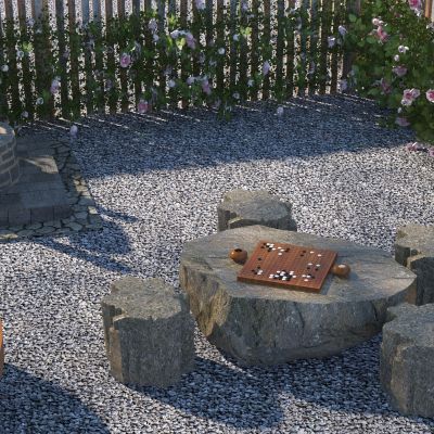 新中式生态石桌椅