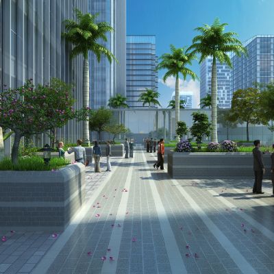 现代屋顶园林景观