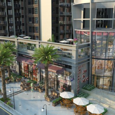 现代商业街景观