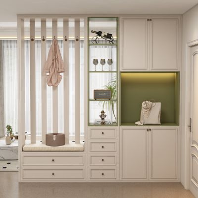 现代法式玄关柜鞋柜