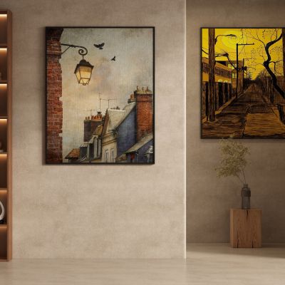 复古法式装饰画挂画