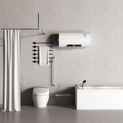 现代卫生间 马桶 浴缸 洗手台