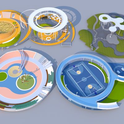 儿童主题公园 口袋公园 景观公园