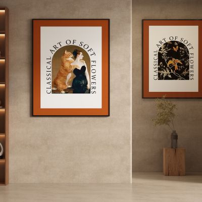 复古法式装饰画挂画