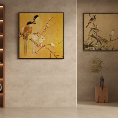 新中式中古装饰画挂画